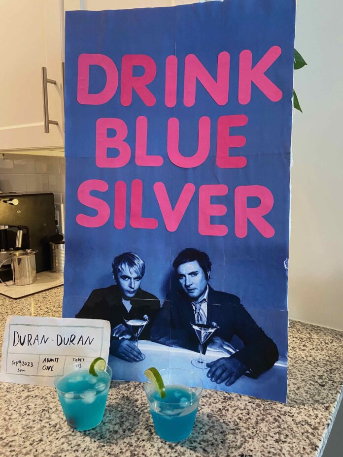 Drink Blue Silver, Duran Duran-inspired cocktail recipe