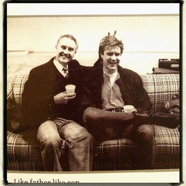 Simon Le Bon with his father